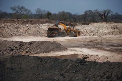 La mine de charbon de Moatize, au Mozambique.