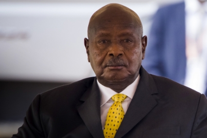 Le président ougandais Yoweri Museveni, à Kampala, en juin 2021.