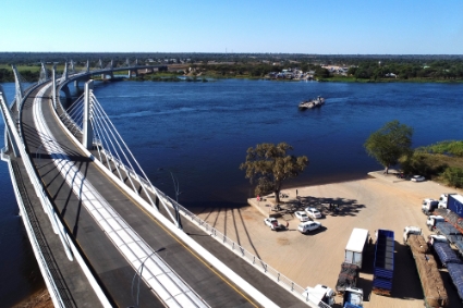 Le nouveau pont de Kazungula, atout du Botswana dans la compétition régionale pour la desserte des gisements de la Copperbelt.