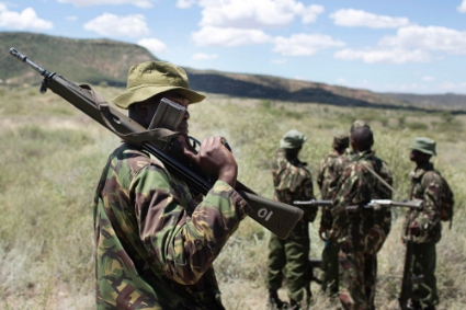 Une patrouille de la police kenyane dans le comté du Turkana, le 15 novembre 2012.