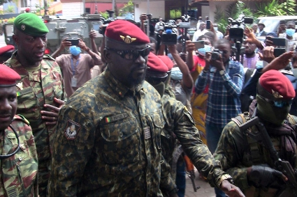 Le chef de la junte au pouvoir en Guinée, Mamadi Doumbouya.