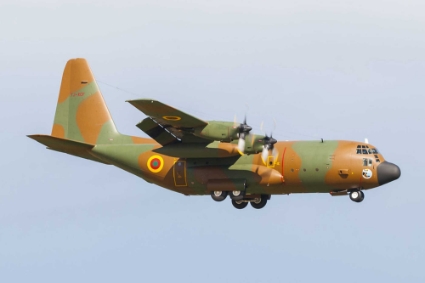 L'un des trois appareils de transport C-130H Hercules de l'Armée de l'air camerounaise.