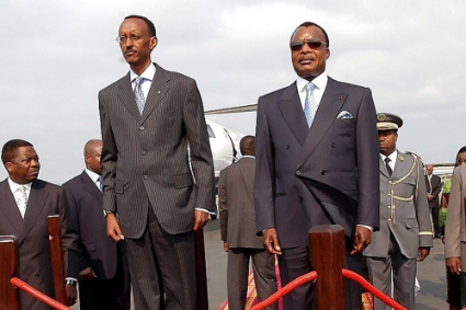 Paul Kagame et Denis Sassou N'Guesso.