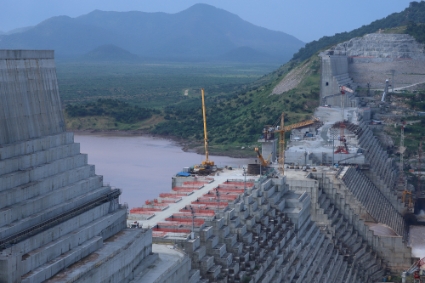 Le chantier du Grand Ethiopian Renaissance Dam.
