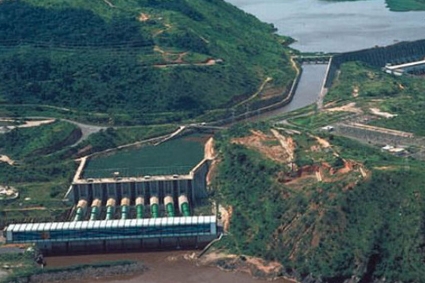 Le méga-barrage Inga III.