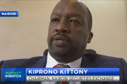 Le nouveau président du Nairobi Securities Exchange, Kiprono Kittony.