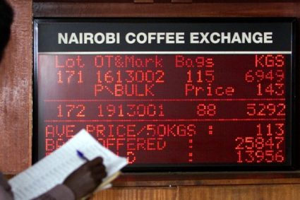 Le Nairobi Coffee Exchange.