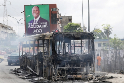 De violents affrontements ont eu lieu en Côte d'Ivoire.