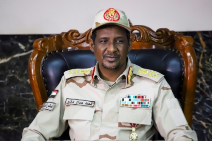 Le vice-président du Conseil de souveraineté soudanais, Mohamed Hamdan Dagalo, dit 'Hemiti'.