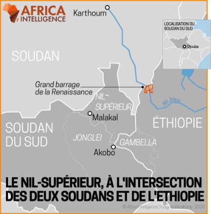 Le Nil-supérieur, à l'intersection des deux Soudans et de l'Ethiopie.