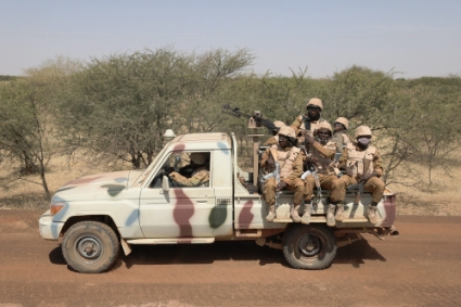 Soldats de Barkhane au Burkina Faso.