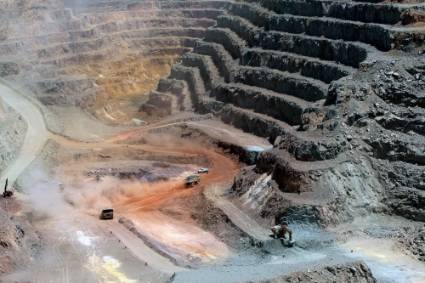 La mine d'Hassai (Ariab), au Soudan.