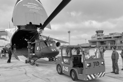 Quatre hélicoptères Huey-II de Bell Textron ont été livrés à Sarajevo (Bosnie) le 4 décembre 2021.