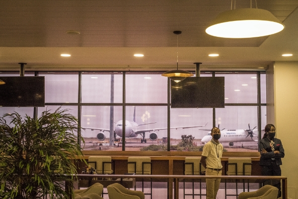 L'aéroport kinois de N'Djili (RDC).
