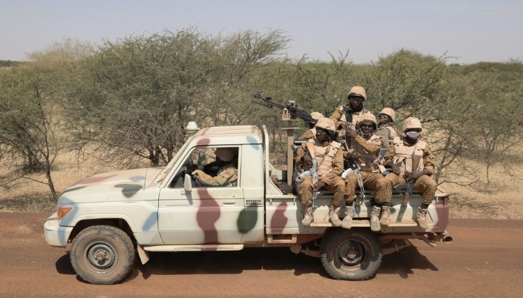 Soldats de Barkhane au Burkina Faso.