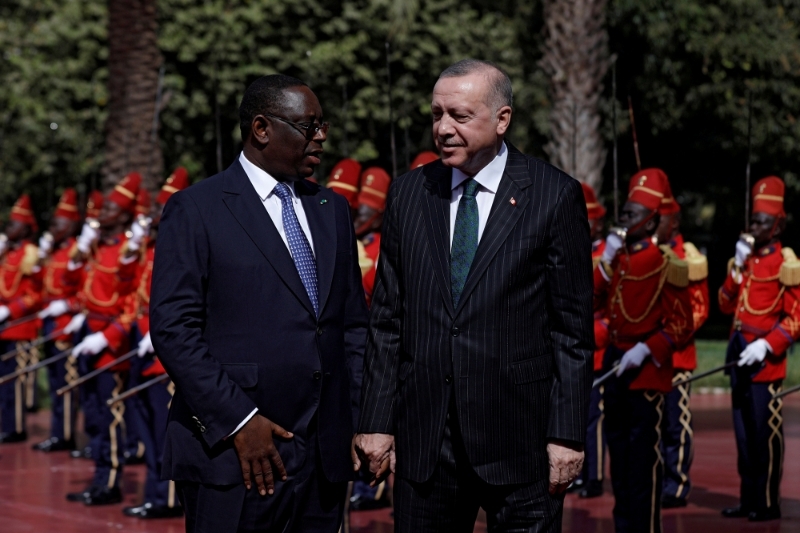 Macky Sall et Recep Tayyip Erdogan à Dakar, le 28 janvier 2020.