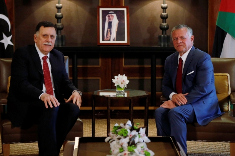 Le premier ministre Fayez Sarraj a rendu viste au roi de Jordanie Abdallah II.