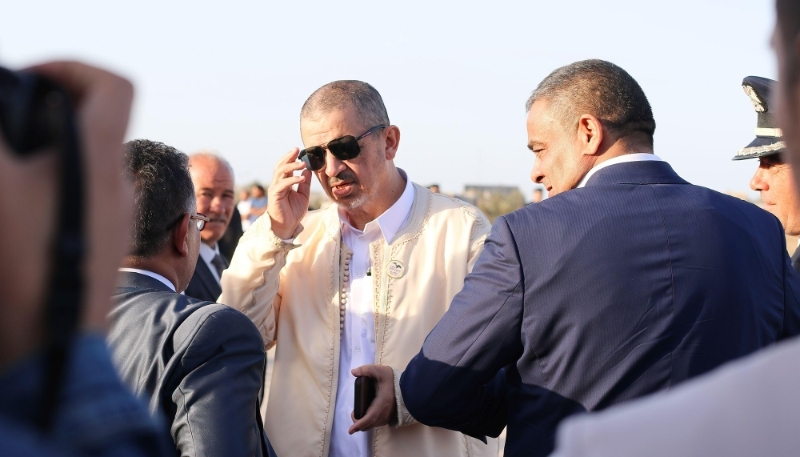 Mohamed Taher Issa, propriétaire de la compagnie aérienne Medsky Airways, le 7 avril 2022 à Misrata.
