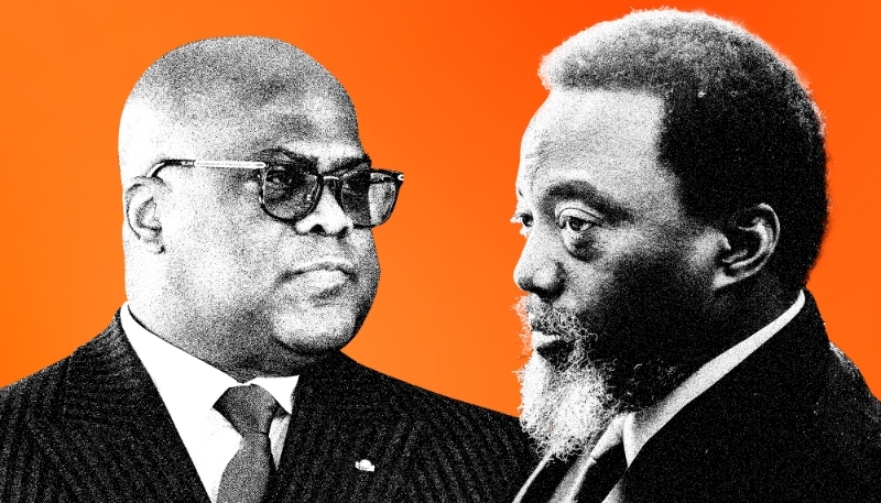 Le président congolais Félix Tshisekedi et son prédécesseur Joseph Kabila.