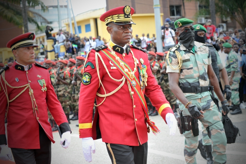 Le chef de la junte, le général Brice Oligui Nguema, à Libreville, au Gabon, le 4 septembre 2023.