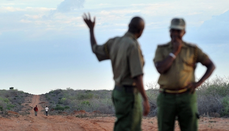 Des officiers de sécurité kényans à Liboi, près de la frontière somalienne, en 2011.