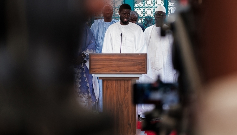 Le président sénégalais, Bassirou Diomaye Faye, à Dakar, le 10 avril 2024.