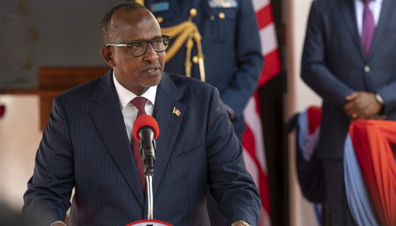 Le ministre kenyan de la défense, Aden Duale, à Nairobi, le 25 septembre 2023.