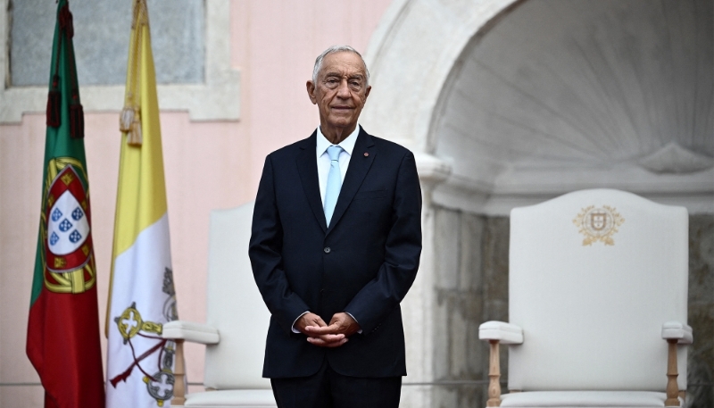 Le président portugais Marcelo Rebelo de Sousa au palais national de Belem, à Lisbonne, le 2 août 2023.