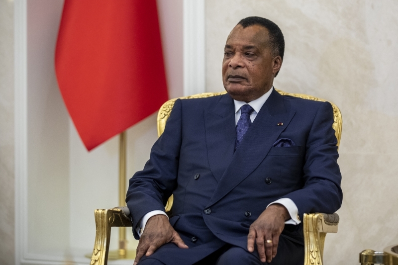 Le président de la République du Congo, Denis Sassou-Nguesso, à Ankara, le 3 juin 2023.