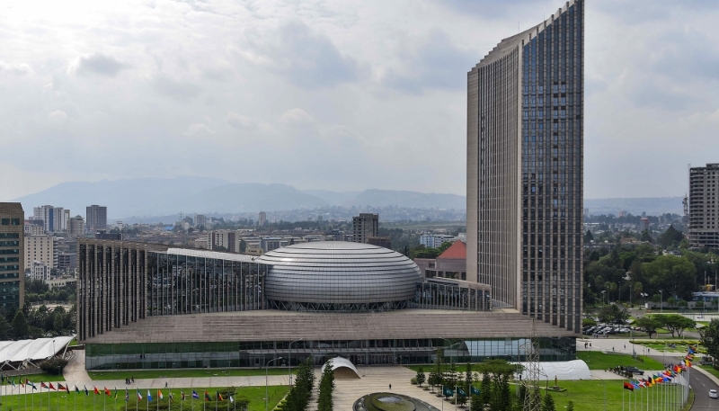 Le siège de l'Union africaine (UA) à Addis-Abeba, en Éthiopie. 