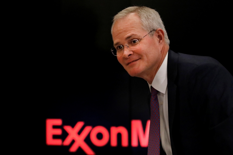 Darren Woods, le patron d'ExxonMobil, au New York Stock Exchange à New York, le 1er mars 2017.