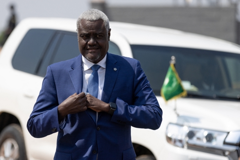 Le président de la Commission de l'Union africaine, le Tchadien Moussa Faki, le 23 juin 2022 à Kigali.