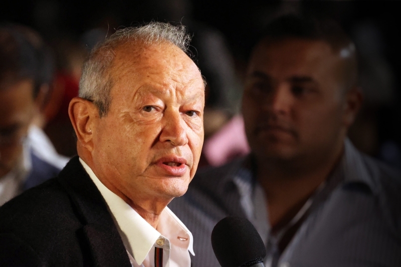 Le magnat égyptien Naguib Sawiris, à Gizeh, le 29 octobre 2022.