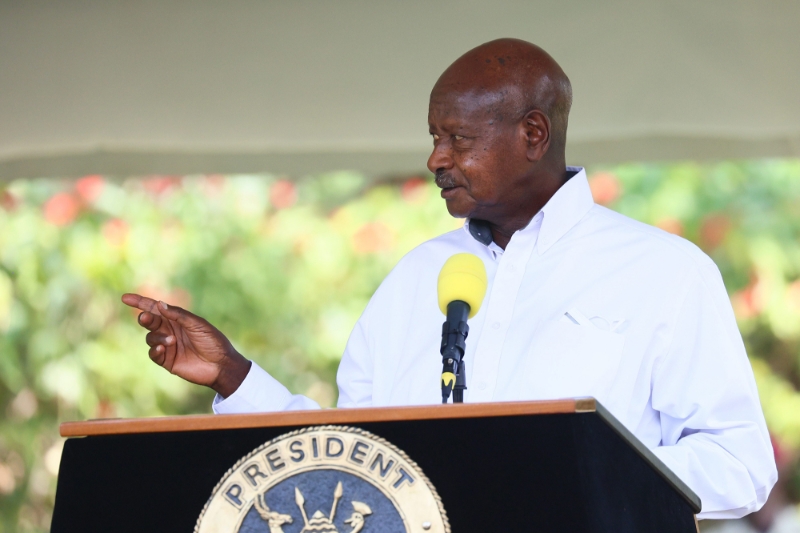 Le président ougandais Yoweri Museveni, le 26 juillet 2022.