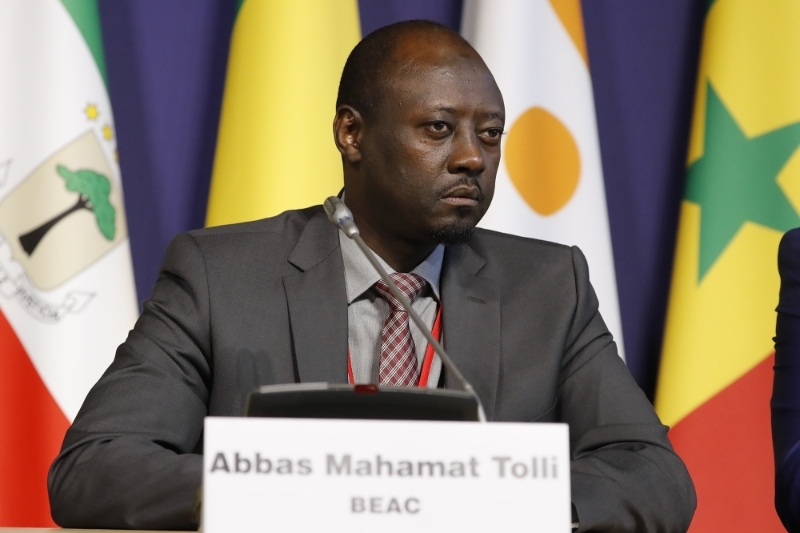 Abbas Mahamat Tolli, gouverneur de la Banque des Etats d'Afrique centrale, à Paris, en 2018.