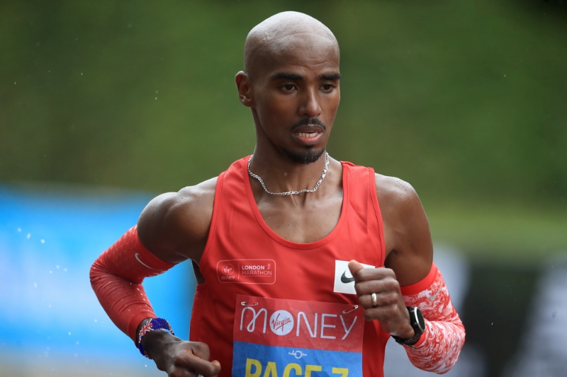 L'athlète britannique d'origine somalienne, Mohamed Muktar Jama Farah, dit Mo Farah.