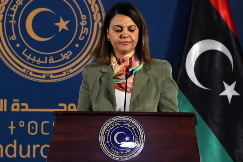 Najla al-Mangoush, ministre des affaires étrangères libyenne.