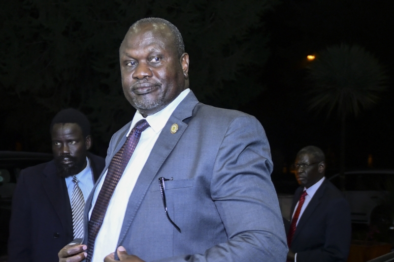 Riek Machar, vice-président du Sud Soudan et leader du Sudan People's Liberation Movement In Opposition.