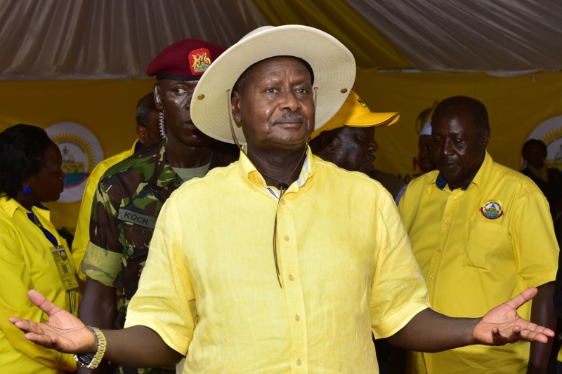 Le président de la République d'Ouganda, Yoweri Museveni.