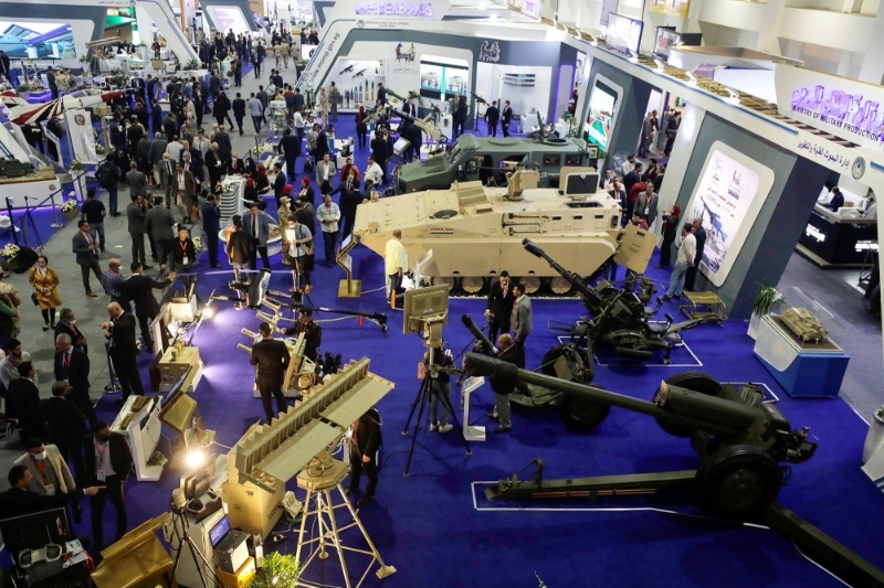 Le salon d'armement Egypt Defence Expo 2021, au Caire.