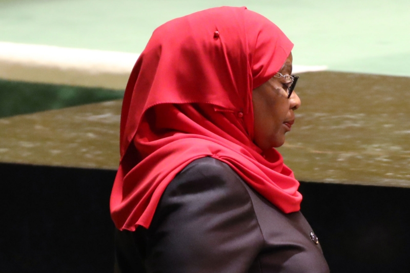 La présidente de Tanzanie, Samia Suluhu Hassan.