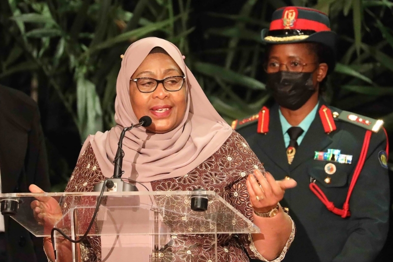 La présidente de la Tanzanie, Samia Suluhu Hassan.