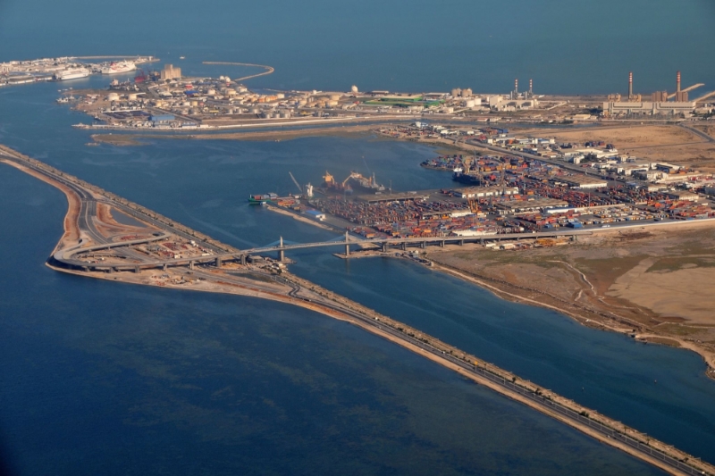 Le port de Radès, principal point d'entrée des céréales en Tunisie.