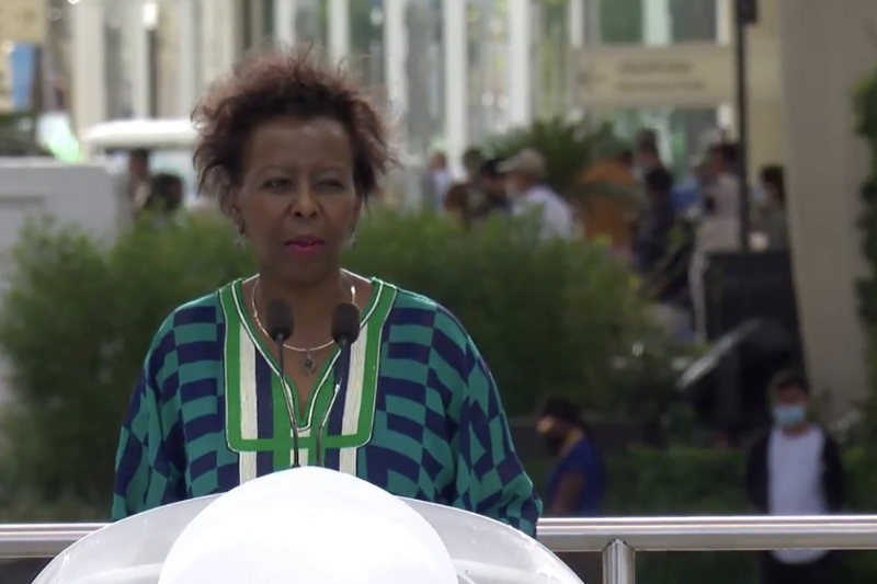 La secrétaire générale de l'Organisation internationale de la francophonie, Louise Mushikiwabo.
