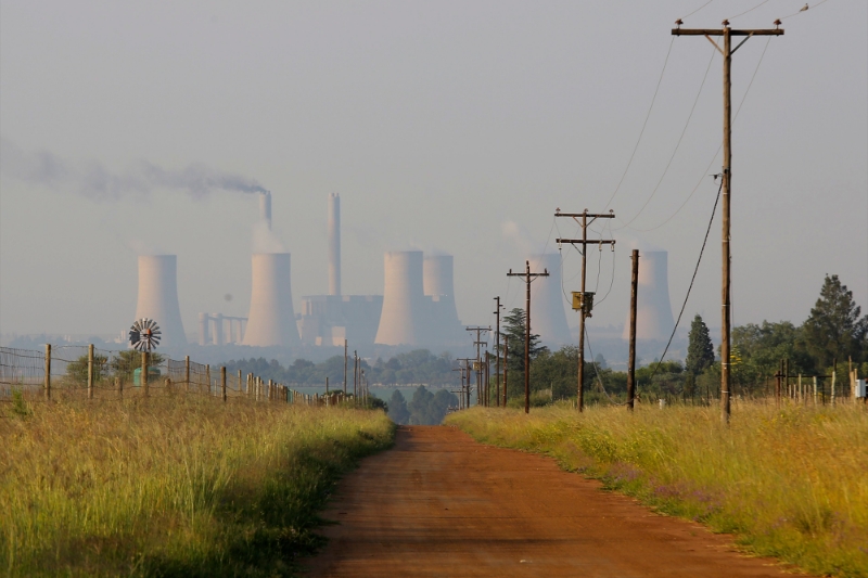 La centrale à charbon de Lethabo à Johannesburg opérée par Eskom.