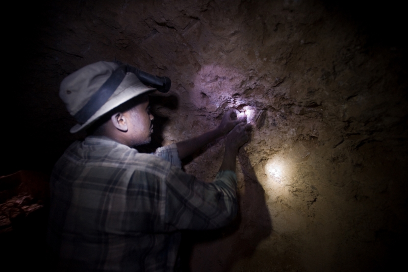 Une mine de tanzanite à Mirerani, au nord de la Tanzanie.
