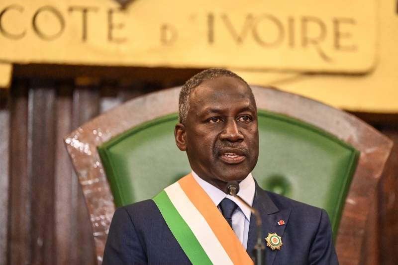 Le nouveau président de l'Assemblée nationale ivoirienne Adama Bictogo.