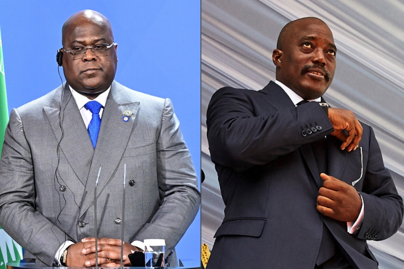 L'actuel président Félix Tshisekedi et son prédécesseur Joseph Kabila.