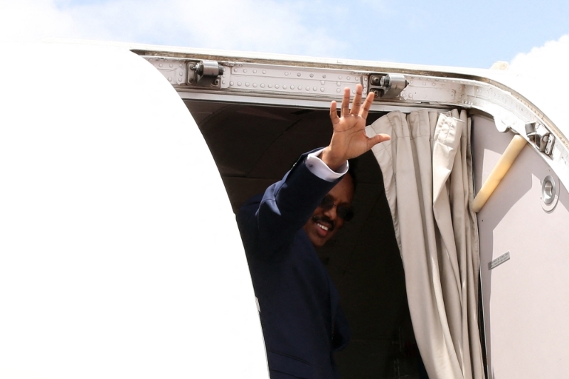 L'ex-président somalien Mohamed Abdullahi Mohamed, dit Farmajo.