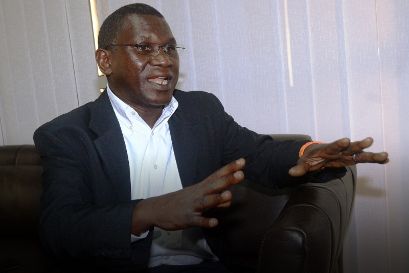 Ahmed Kanté, principal propriétaire du consortium Alliance guinéenne de bauxite, d'alumine et d'aluminium (AGB2A), en octobre 2013.